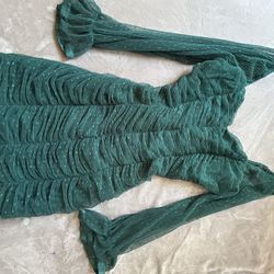 Green Long Sleeve Dress 