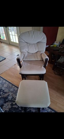 Rocking, nurses, glider chair with foot stool