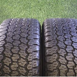 Pair of 255 60R20 Goodyear Adventure AT with 90% Tread 9/32 113H SKU 27948 Grade A Tires