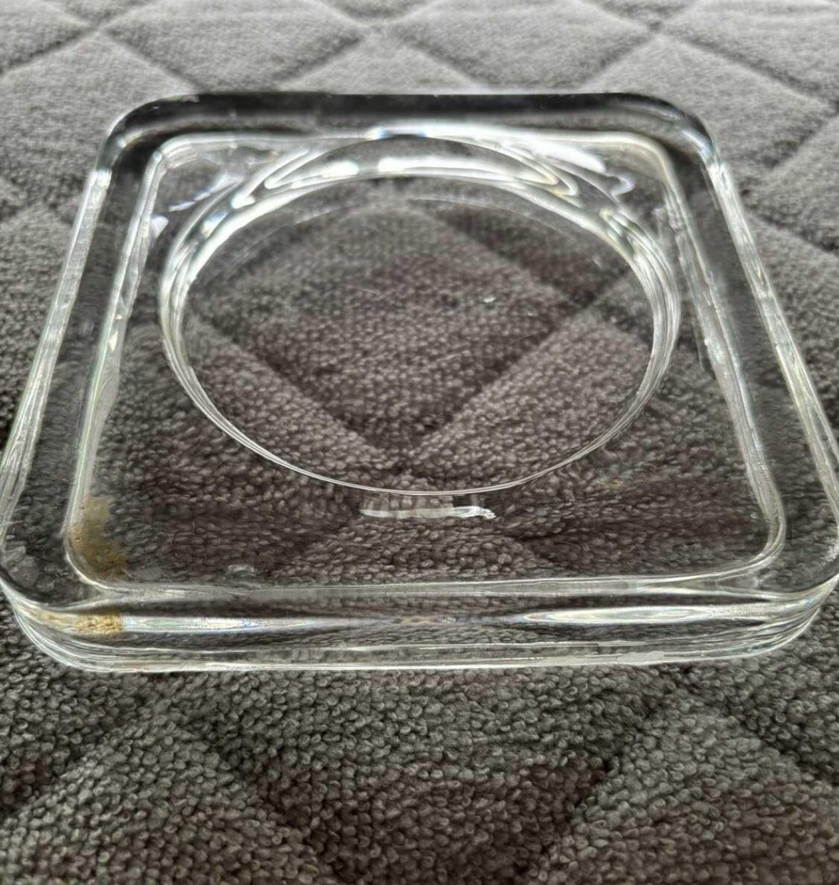 Thick glass pillar ( or jar ) Candle Holder / Base