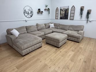 Large Cream Sectional Couch Free Delivery