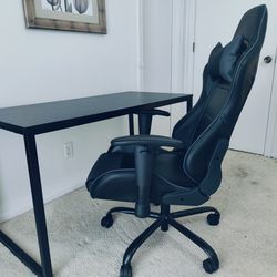 Desk Table & Gaming Chair
