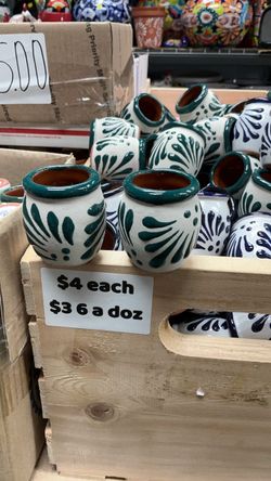 Talavera shot glass $4 each $36 doz