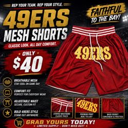 San Francisco 49ers shorts