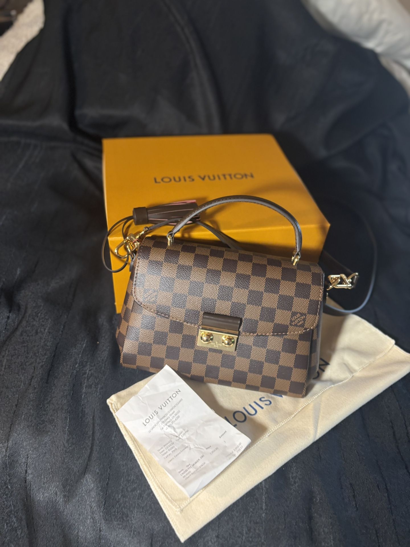 Louis Vuitton Croisette Damier 2way Handbag