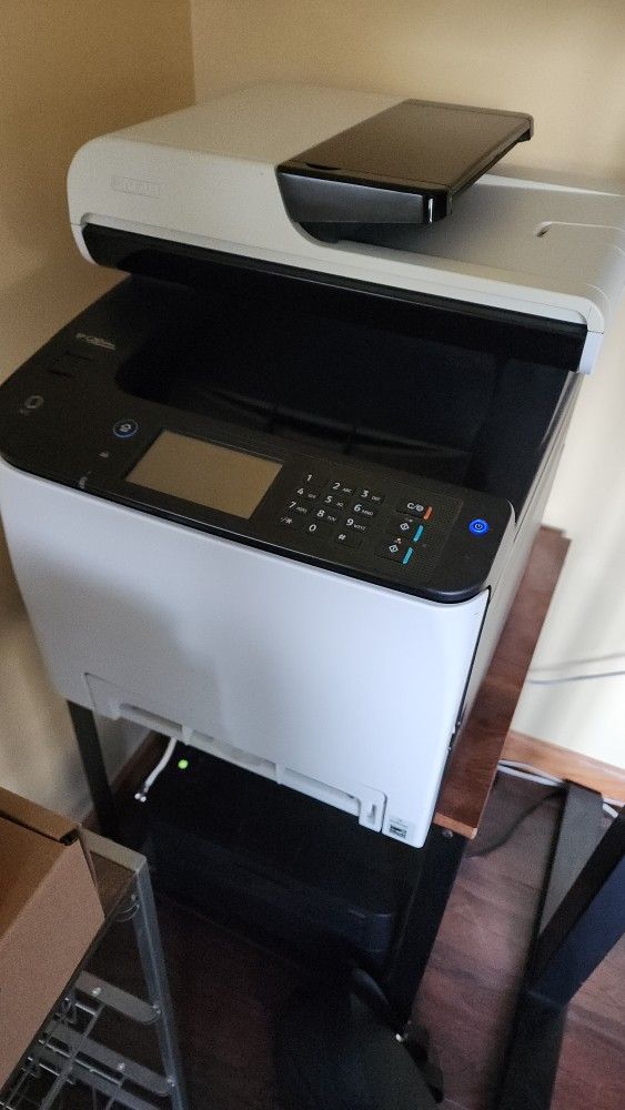 Ricoh Color Laser Printer SP C261SFNw Multi-Function Copier, Scanner, White