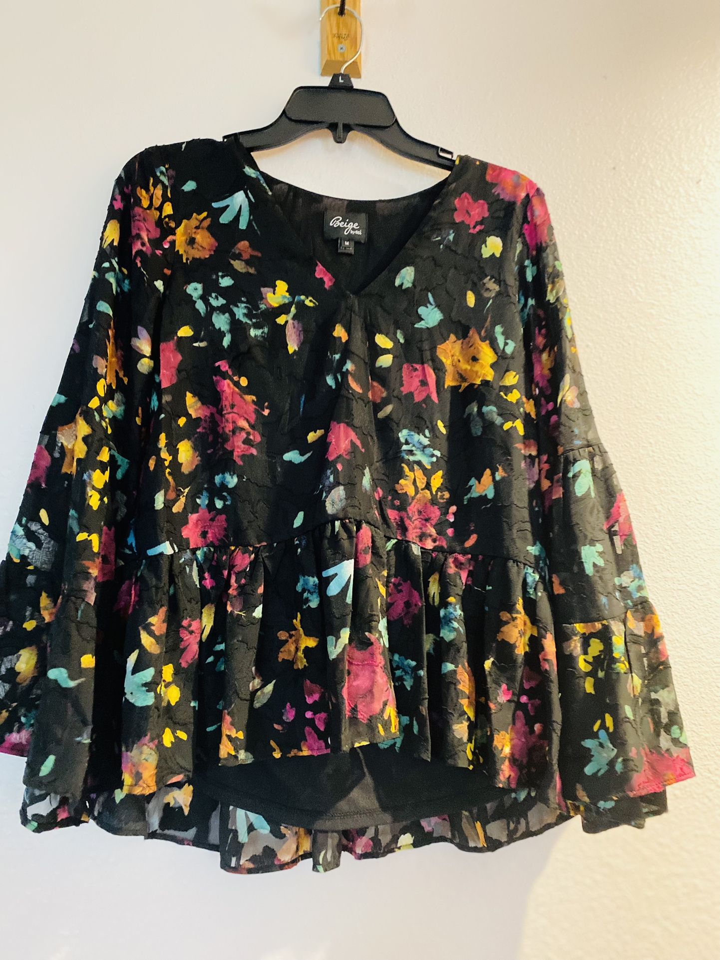 Summer Blouse With Flowers