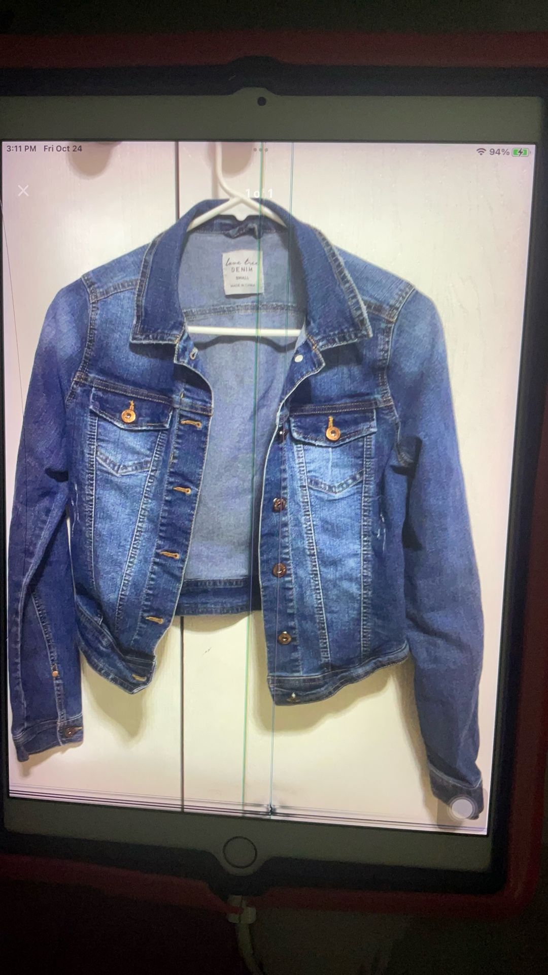 Denim Jean Jacket Women’s Size Small