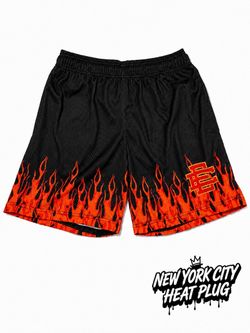Eric Emanuel EE Flame Mesh Shorts Size L