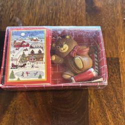 Price Products Vintage Christmas Teddy Bear Ornament 