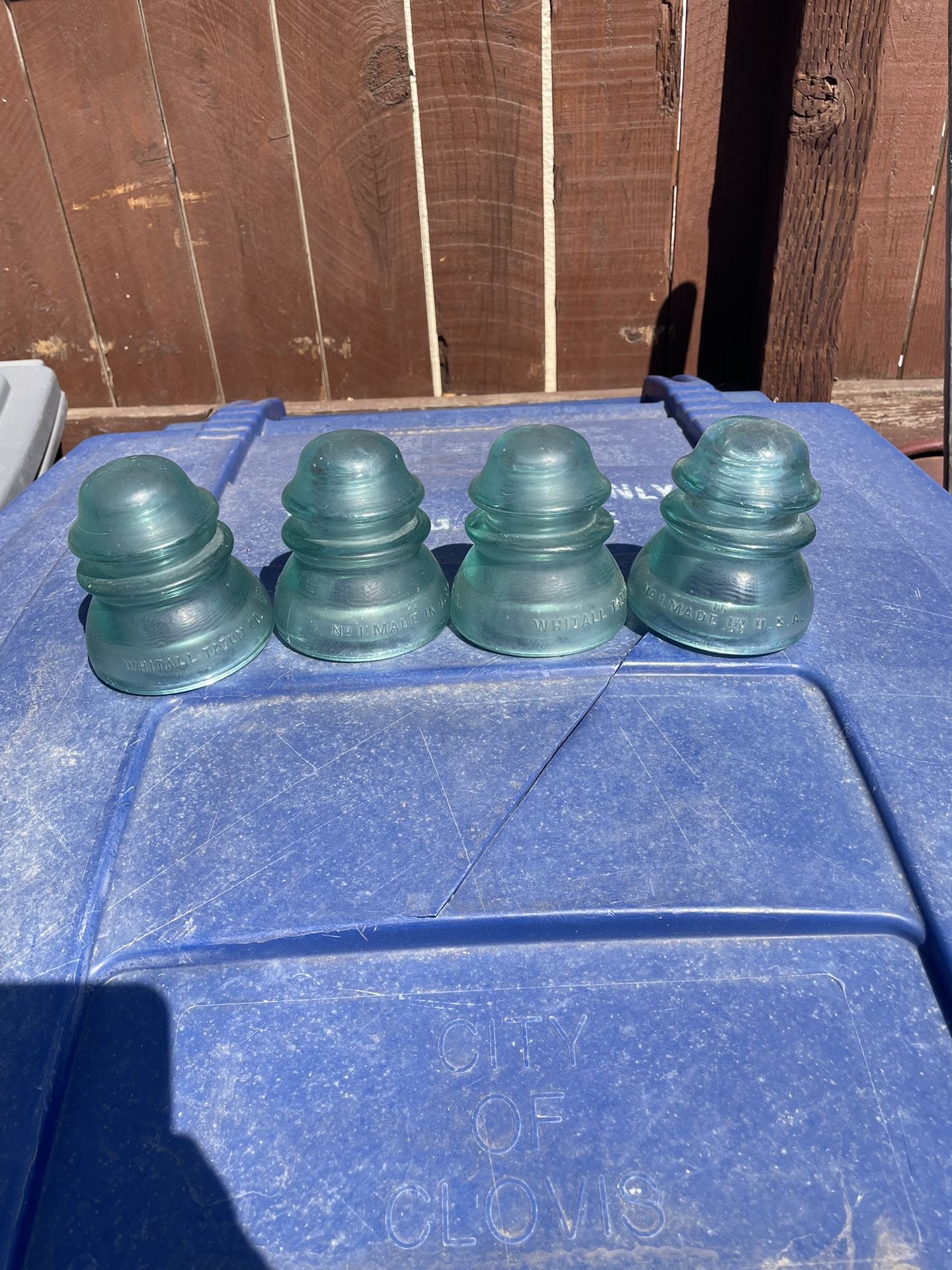Whitall Glass Insulator Lot
