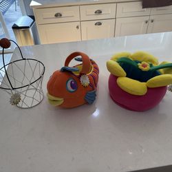 New- Easter Egg Plush Baskets