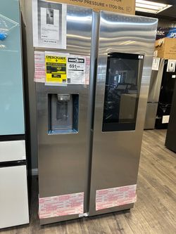 Samsung Side By Side Refrigerator With Family Hub Take It Home $0 Initial Payment Read Description