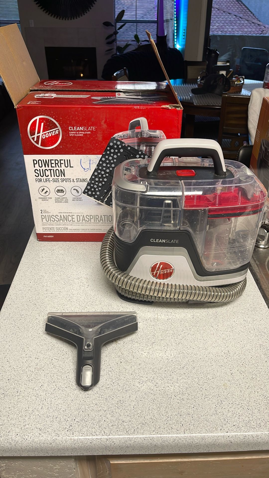 Hoover CleanSlate Portable Spot Cleaner – Great for Pets, Stains, and Upholstery