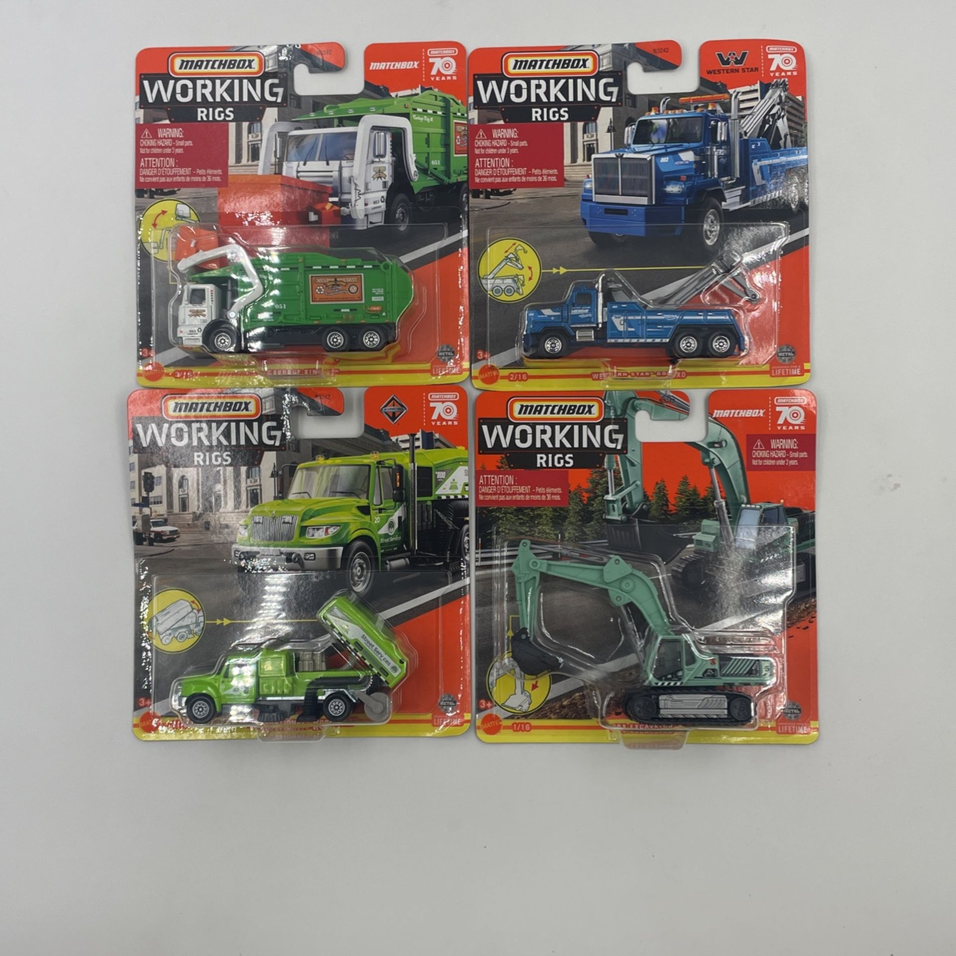 2023 Matchbox Working Rigs Car Model Toys Set