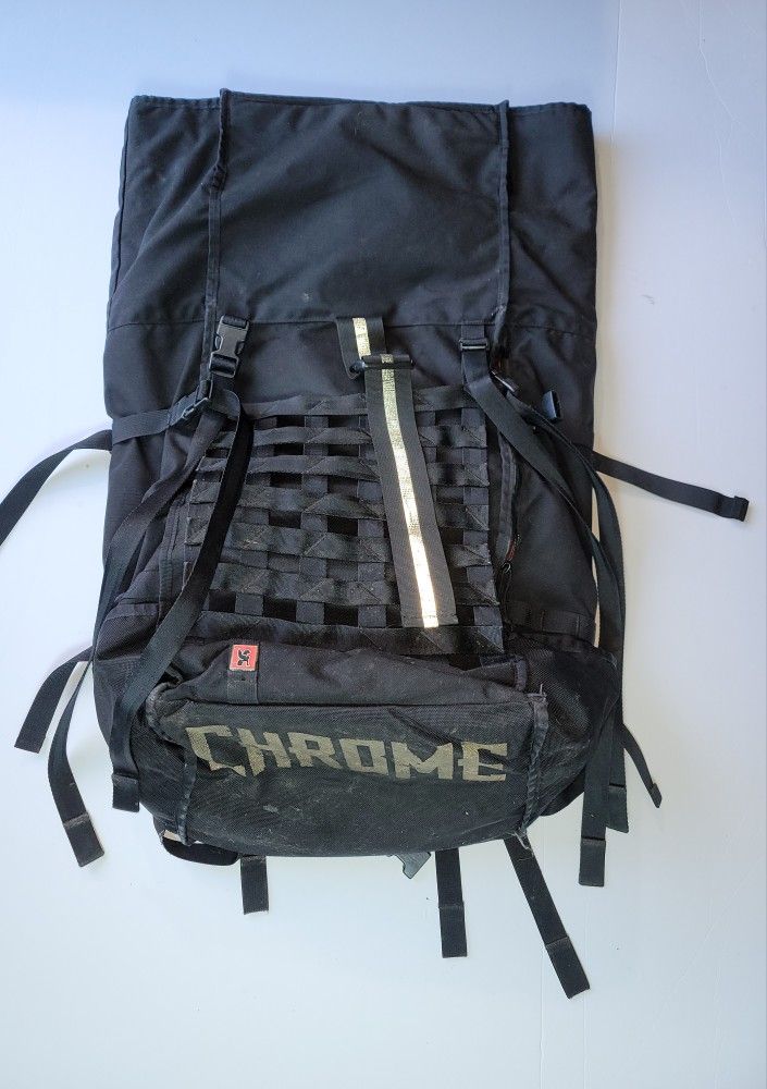 Chrome Industries Pro Barrage Waterproof Roll-Top Satchel Backpack Black