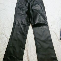 Leather pants, women size 12