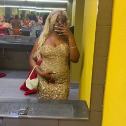 Gold Prom Dress 