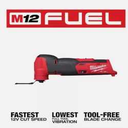Milwaukee 2526-20 M12 FUEL 12V Lithium-Ion Cordless Oscillating Multi-Tool