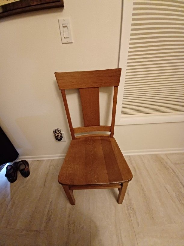 Antique Tiger Oak Dining Chair