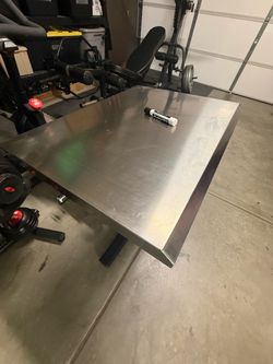 Foldable stainless concession shelf