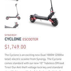Synergy Cyclone E-scooter
