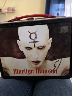Metal Marilyn Manson lunch box