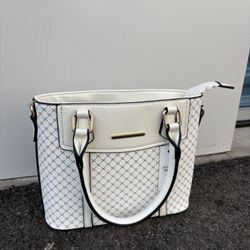 $10 for NEW White Crossbody Satchel Handbag-10.5w x 8h