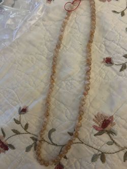 Citrine beaded necklace