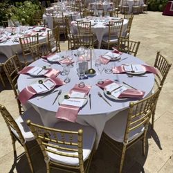 Complete Wedding Table Package for 128 Guests 