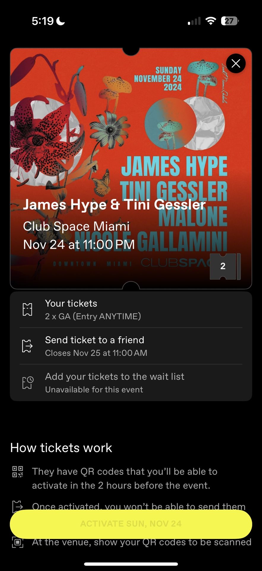 James Hype Club Space