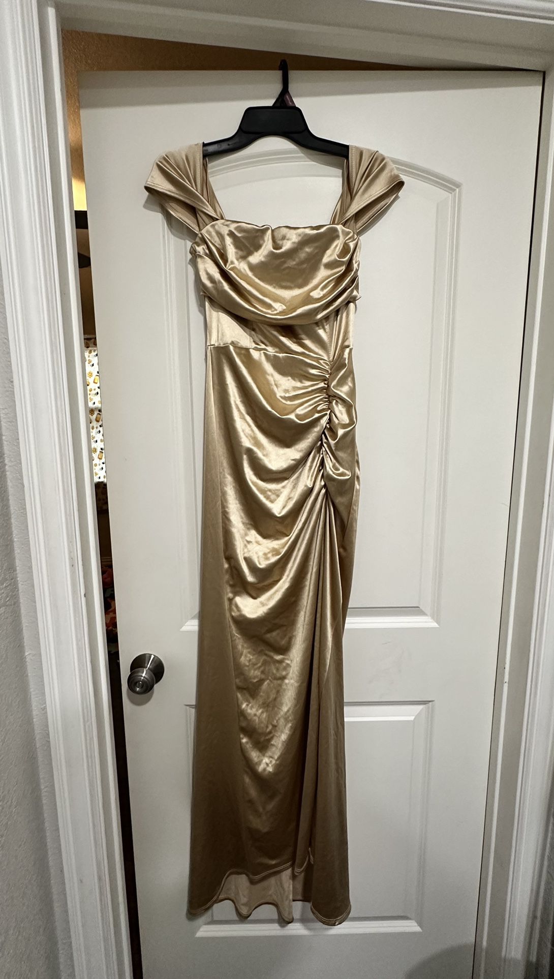 Long Gold Dress 