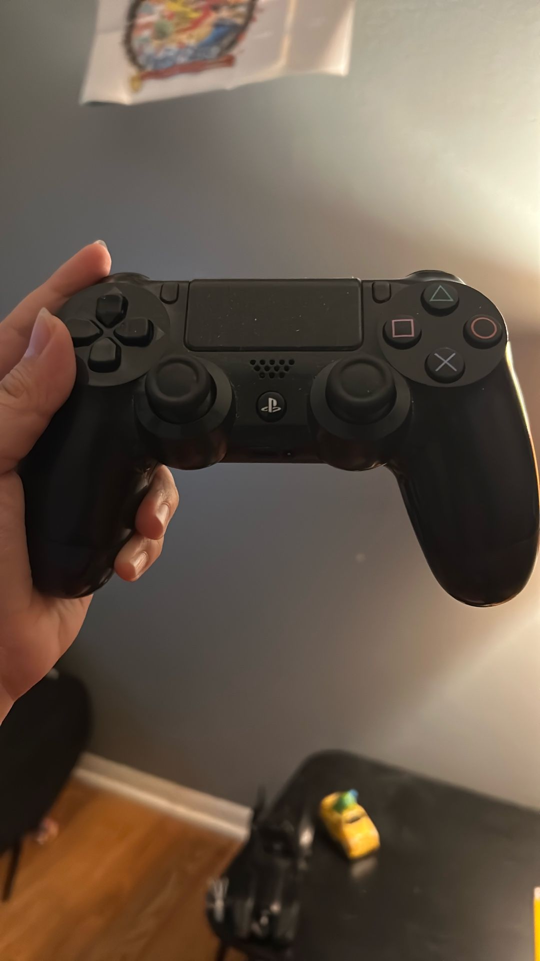 Black PS4 controller