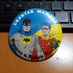 1966 Batman And Robin Pin Charter Member