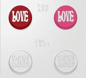 LOVE Chocolate Cookie Sandwich Mold NEW- Love For Mom, A Friend Or Anyone