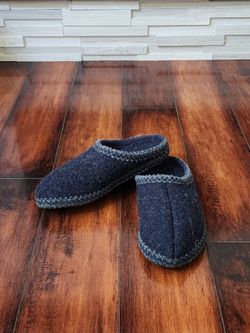 Haflinger AS20 Wool Slippers Navy Blue Women’s Size 9