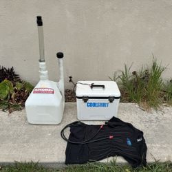COOLSHIRT Driver Cooling System – Shirt Size S/P/CH + Cooler + Hunsaker Quick Fill Jug