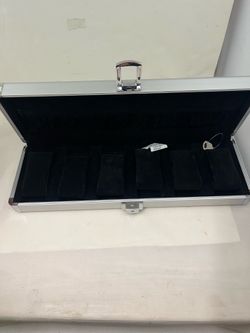 aluminum 6-slot watch storage box