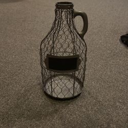 Decorative Mesh Metal Bottle 