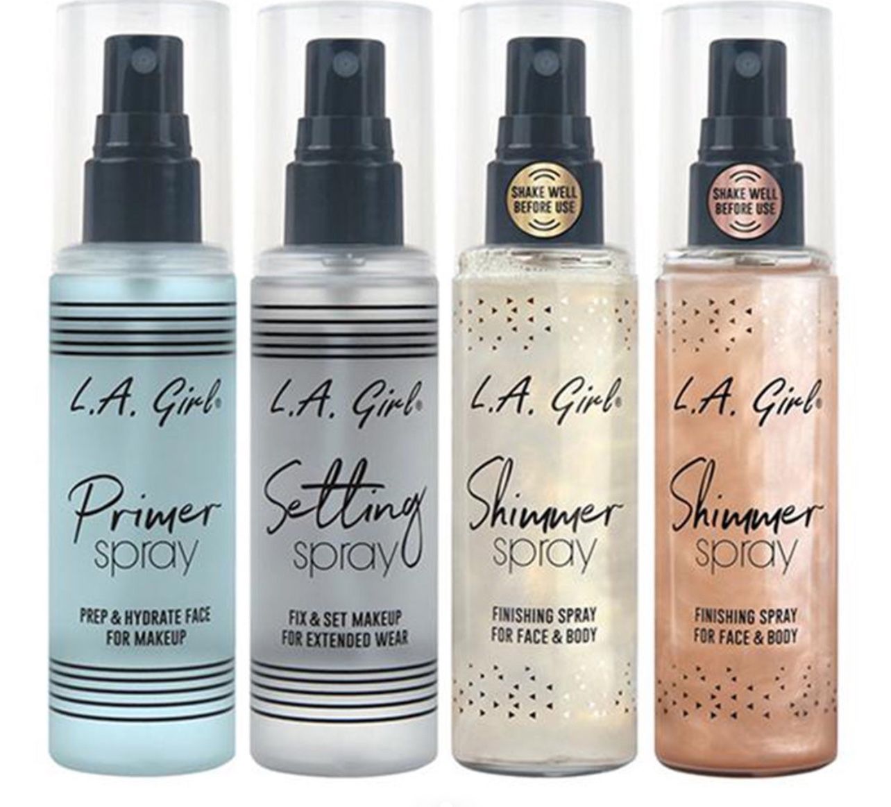 LA Girl Primer/Setting/Shimmer Spray/Makeup 