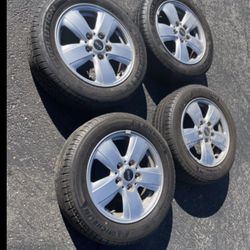 4 — 175/65r15 5x112 5x4.41 Stock Mini Cooper Mercedes C300 C280 Vw Jetta Passat Golf Audi Wheels Rims Good 80% Treads Tires!!!!!!!