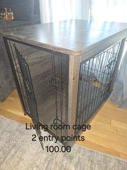 Small to medium puppy sofa end table cage