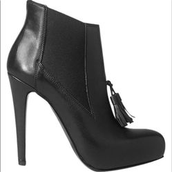ALLSAINTS Black leather boots with heels