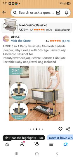 AMKE baby bassinet
