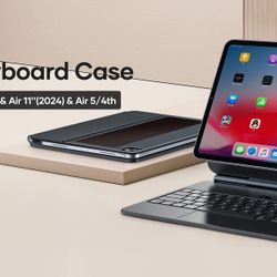 Magic Keyboard Case Alternative for iPad Pro 11 & iPad Air 11 Inch (M2, 2024)
