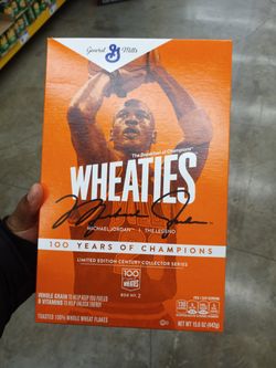 MICHAEL JORDAN WHEATIES BOX AUTOGRAPHED