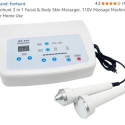  Brand: fonhunt 4.2 4.2 out of 5 stars (12) fonhunt 2 in 1 Facial & Body Skin Massager, 110V Massage Machine for Home Use
