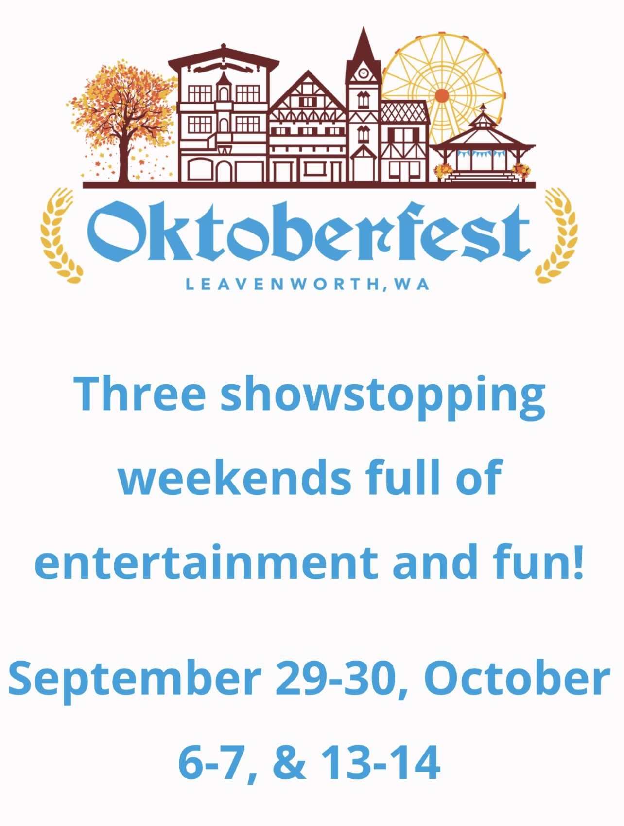 2 Weekend Tickets To Leavenworth Oktoberfest