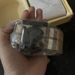 Burberry Belt With Wallet Set
