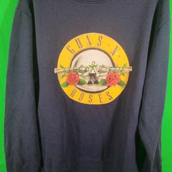 Guns N' Roses Band Graphic Fleece Crew Sweater Men's Small 
